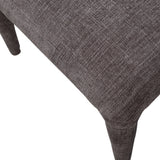 Kortárs stílusú, sötétszürke színű szövettel kárpitozott, 78 cm magas étkezőszék