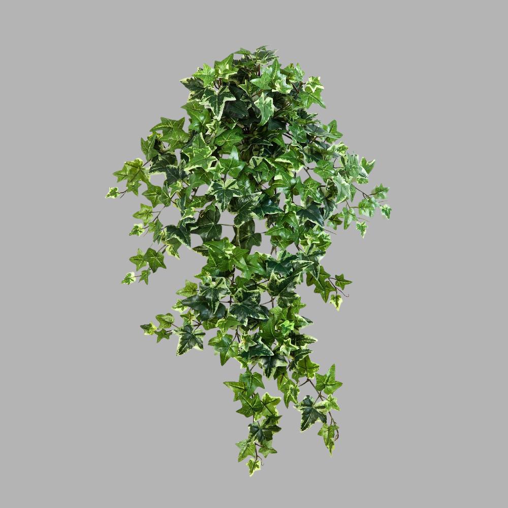 Élethű megjelenésű, 70 cm hosszú, zöld színű borostyán csüngő műnövény 