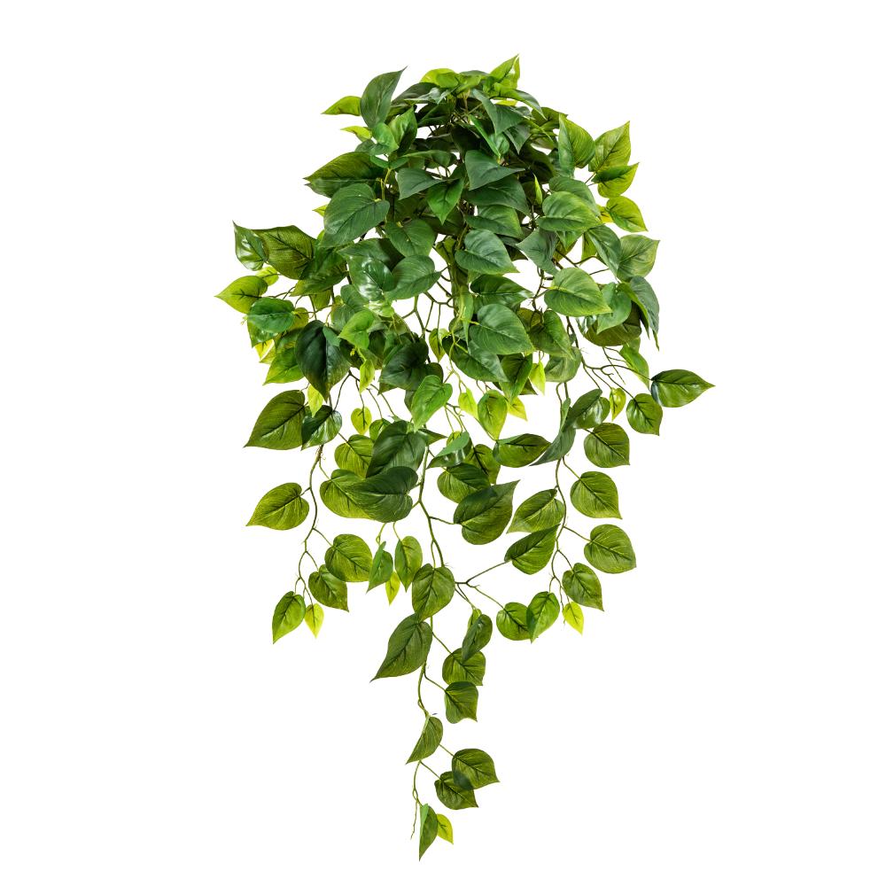 Élethű megjelenésű, 85 cm hosszú, zöld színű aprólevelű filodendron csüngő műnövény 