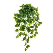 Élethű megjelenésű, 85 cm hosszú, zöld színű aprólevelű filodendron csüngő műnövény 