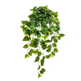 Élethű megjelenésű, 85 cm hosszú, zöld színű aprólevelű filodendron csüngő műnövény 