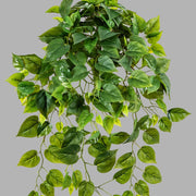 Élethű megjelenésű, 85 cm hosszú, zöld színű aprólevelű filodendron csüngő műnövény 