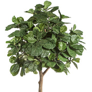 Óriás méretű, élethű, mesterséges fikusz fekete színű, műanyag kaspóban