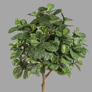 Óriás méretű, élethű, mesterséges fikusz fekete színű, műanyag kaspóban