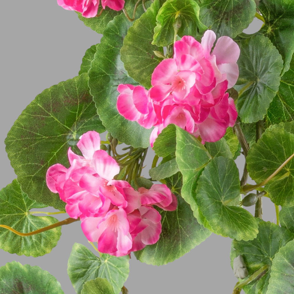 UV-álló mű muskátli csüngő 80 cm rózsaszín GERANIUM