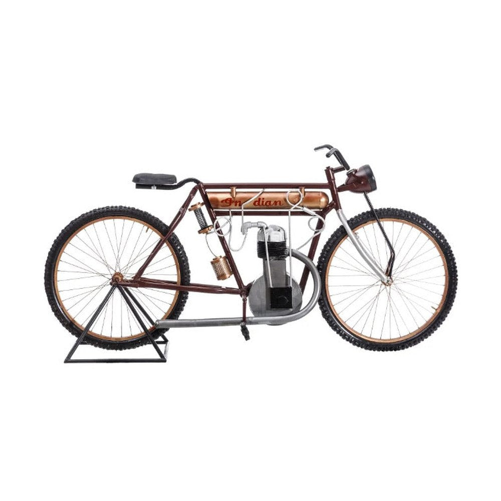 Vintage stílusú, dekorációs, élethű Indian motorkerékpár replika