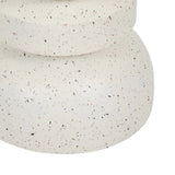 terrazzo hatású lerakóasztal alsó részének részlete