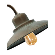 Loft stílusú, rézből készült falikar lámpa