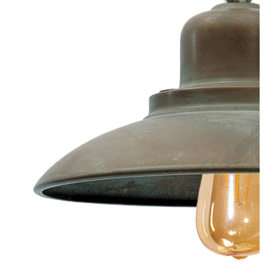 Loft stílusú, rézből készült mennyezeti lámpa