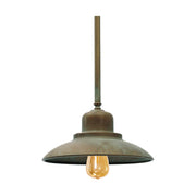 Loft stílusú, rézből készült függeszték lámpa