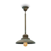 Loft stílusú, rézből készült függeszték lámpa