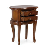HERITAGE fiókos mahagónifa kisasztal 60 cm