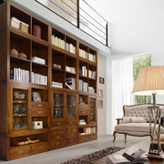 Loft stílusú, mindifából készült, kézműves moduláris könyvespolc elem
