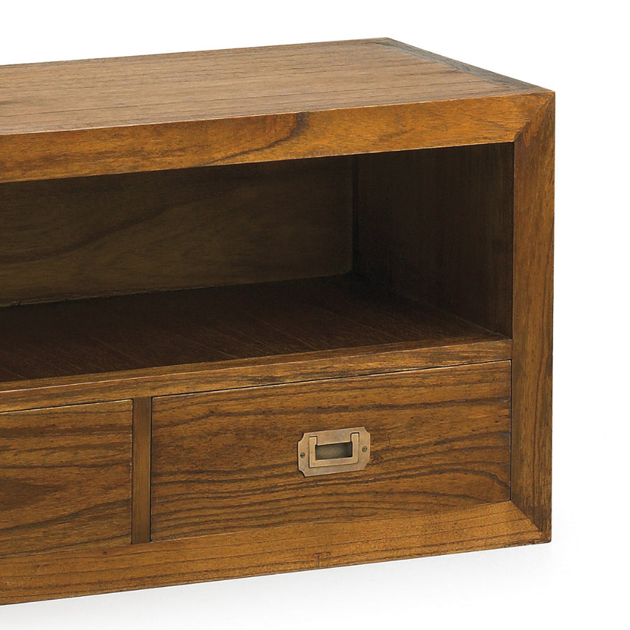 Loft stílusú, tömör mindifából készült, kézműves TV szekrény 