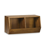 Loft stílusú, mindifából készült, kézműves rekeszes tárolópolc