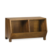 Loft stílusú, mindifából készült, kézműves rekeszes tárolópolc