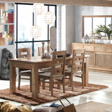 Tömör mindifából készült, modern-loft stílusú, bővíthető étkezőasztal