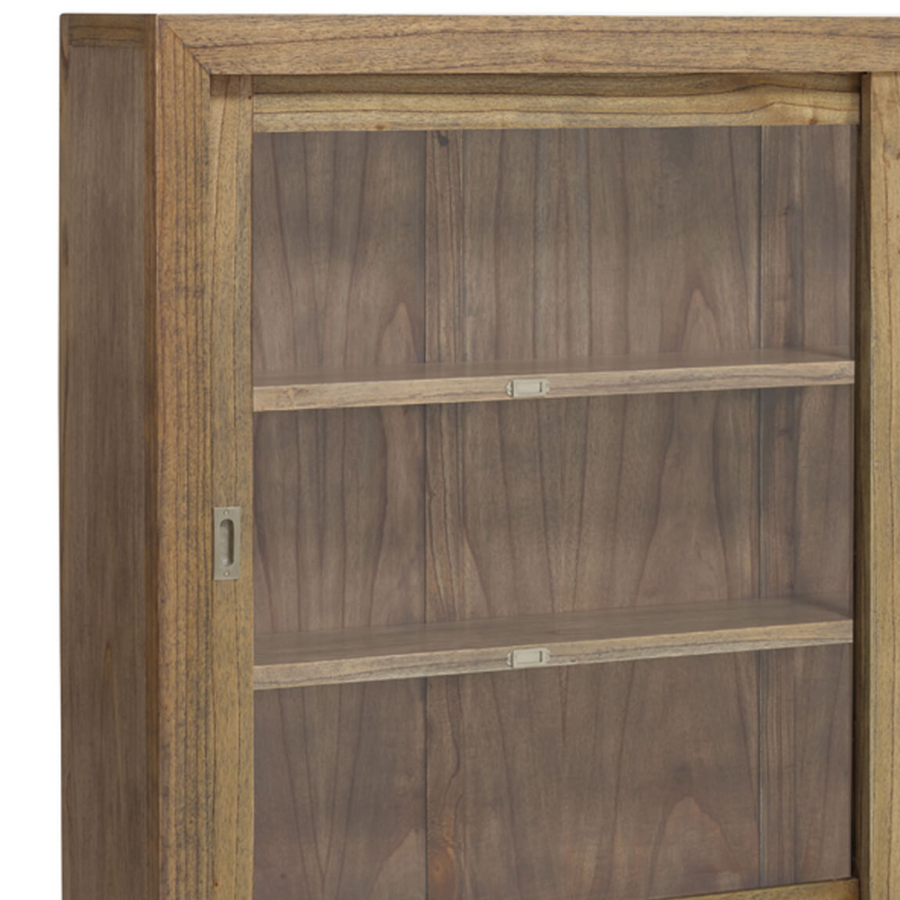 Mindifából készült, kézműves vitrines tároló.