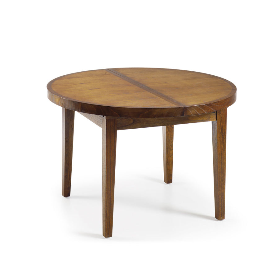 Loft stílusú, mindifából készült, barna színű bővíthető étkezőasztal