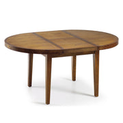 Loft stílusú, mindifából készült, barna színű bővíthető étkezőasztal