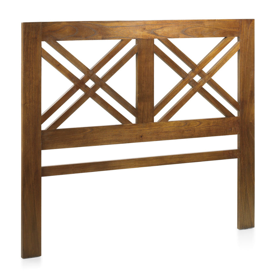 Loft stílusú, 165 cm hosszú, tömör mindifából készült, keresztrácsos kialakítású ágyvég