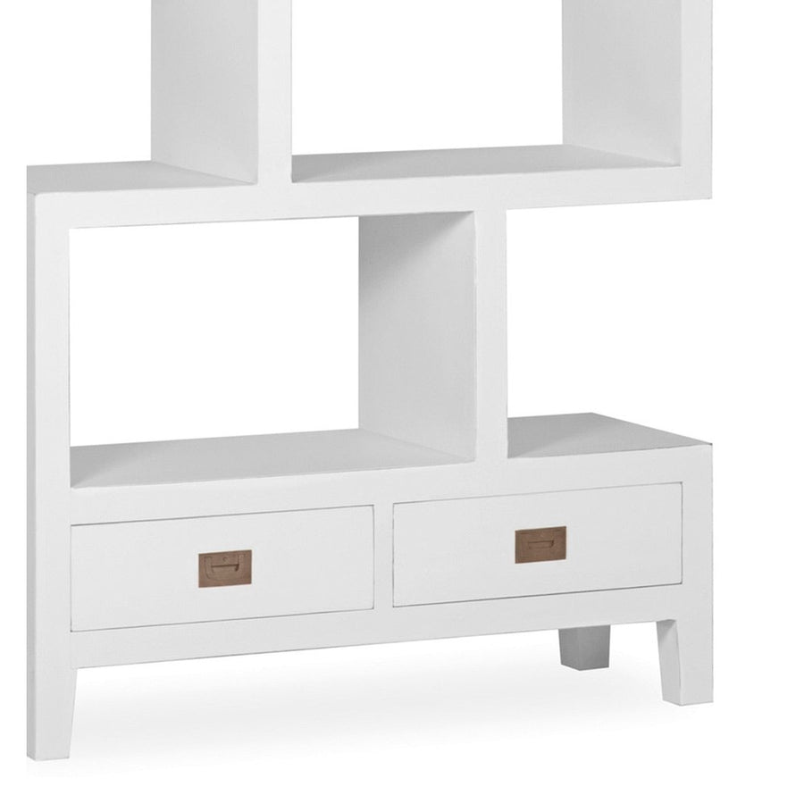 Mindifából készült, modern-vidéki stílusú, kézműves könyvespolc