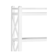 Tömör mindifából készült, modern-vidéki stílusú, kézműves könyvespolc