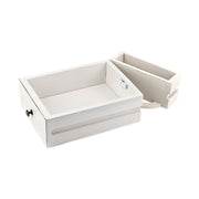 Modern-vidéki stílusú, tömör mindifából készült, kézműves fiókos komód