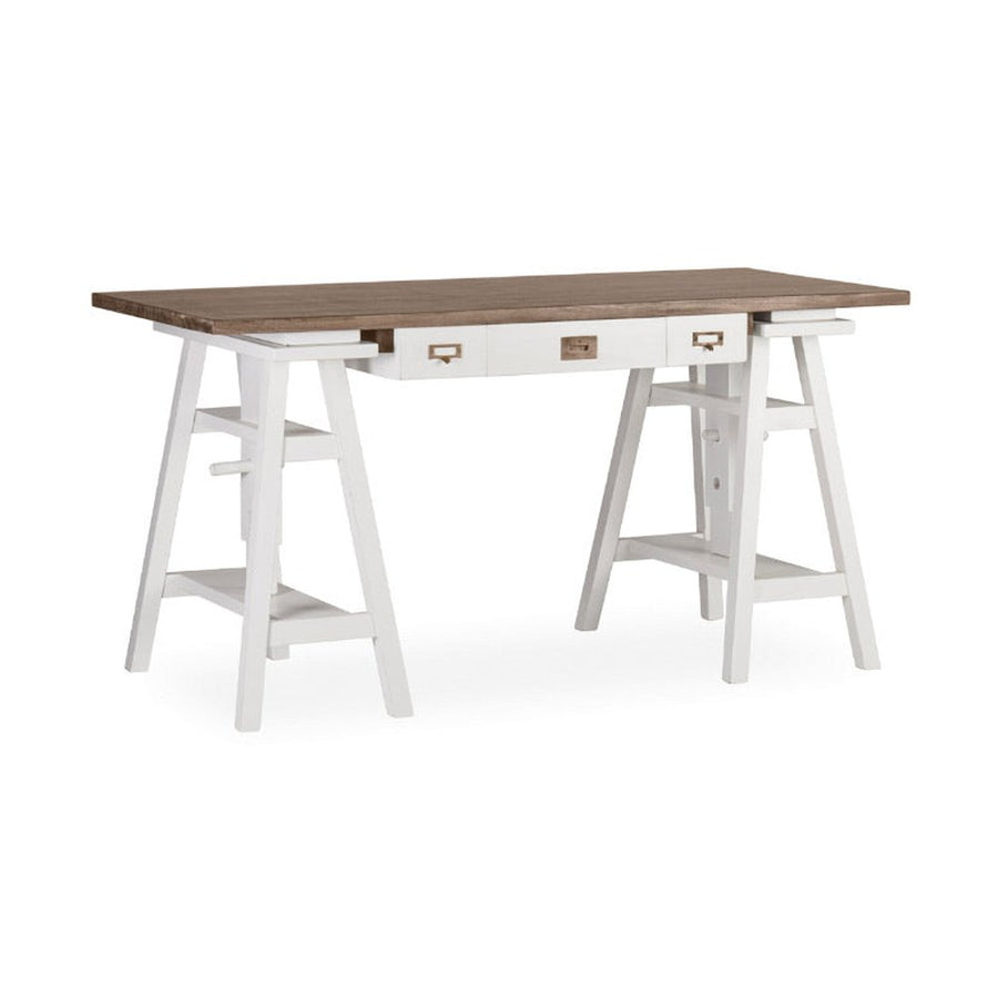 Állítható magasságú, tömör mindifából készült, kézműves íróasztal