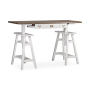 Állítható magasságú, tömör mindifából készült, kézműves íróasztal