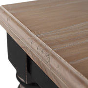 Natúr mindifa asztallap közelről – finoman meszelt felület, Siena dohányzóasztal