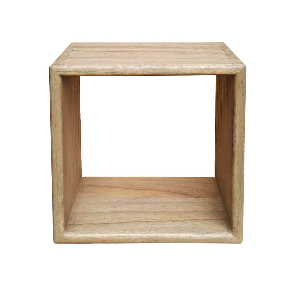 Scandi Cube Shelf mindifa falipolc – frontális nézet, natúr felület