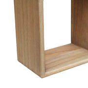 Scandi Cube Shelf részletfotó – természetes faerezet és felületkezelés