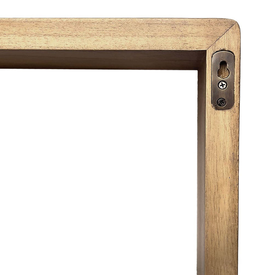 Scandi Cube Shelf falipolc hátoldala – rejtett felfüggesztés részlete