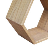 Falipolc részletfotó – természetes mindifa erezet, letisztult kivitel