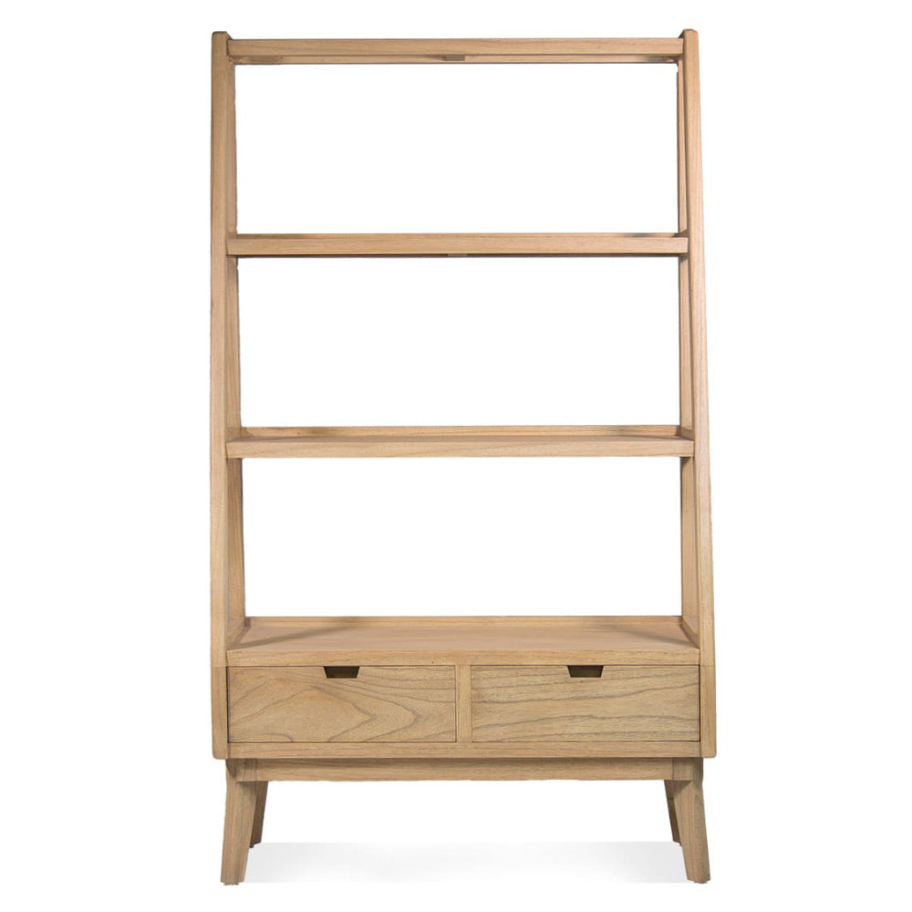 Mindifából készült állópolc – frontális nézet, natúr felület