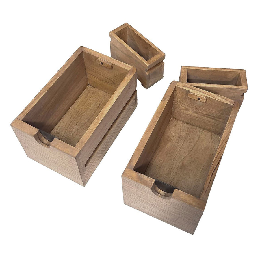 Natúr mindifa vitrines szekrény részletfotó a titkos fiókokról