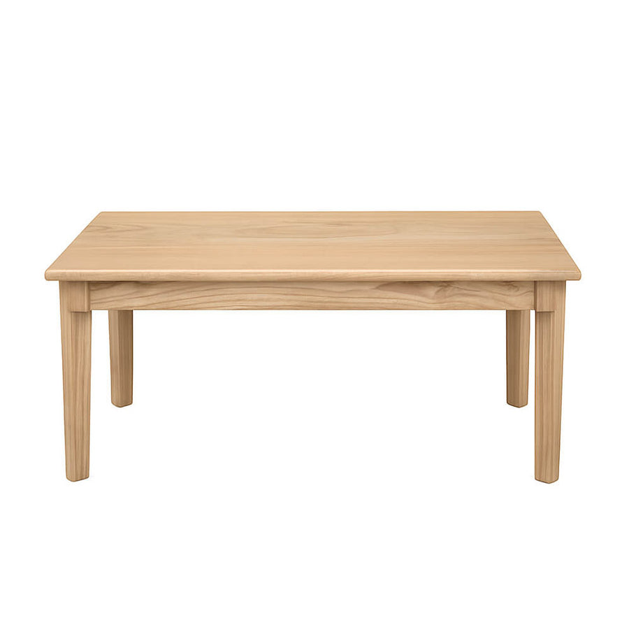 Scandi dohányzóasztal frontális nézet – letisztult, natúr kivitel