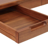 Mahagóni fiókelő és illesztések – részletfotó, Oporto dohányzóasztal