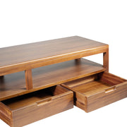 Mahagóni felület és élfutás – Oporto TV-állvány részlet