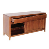 Oporto tálaló nyitott fiókokkal és részben nyitott tolóajtóval, belső tárolóval