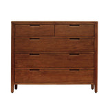 Oporto komód – elölnézet, két felső és három alsó fiókkal, mahagóni fa