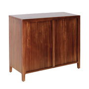 Oporto komód – hátoldali nézet, tömör mahagóni hátlap és lábak