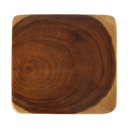 Kortárs stílusú, tömör surafából készült, natúr színű design kisasztal.