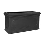 Heritage matt fekete fiberstone ültetőláda 100 × 40 × 50 cm