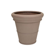 HERITAGE matt fekete/taupe kúpos fiberstone kaspó Ø 55 cm