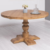 MAISON kerek tölgyfa étkezőasztal Ø 130 cm