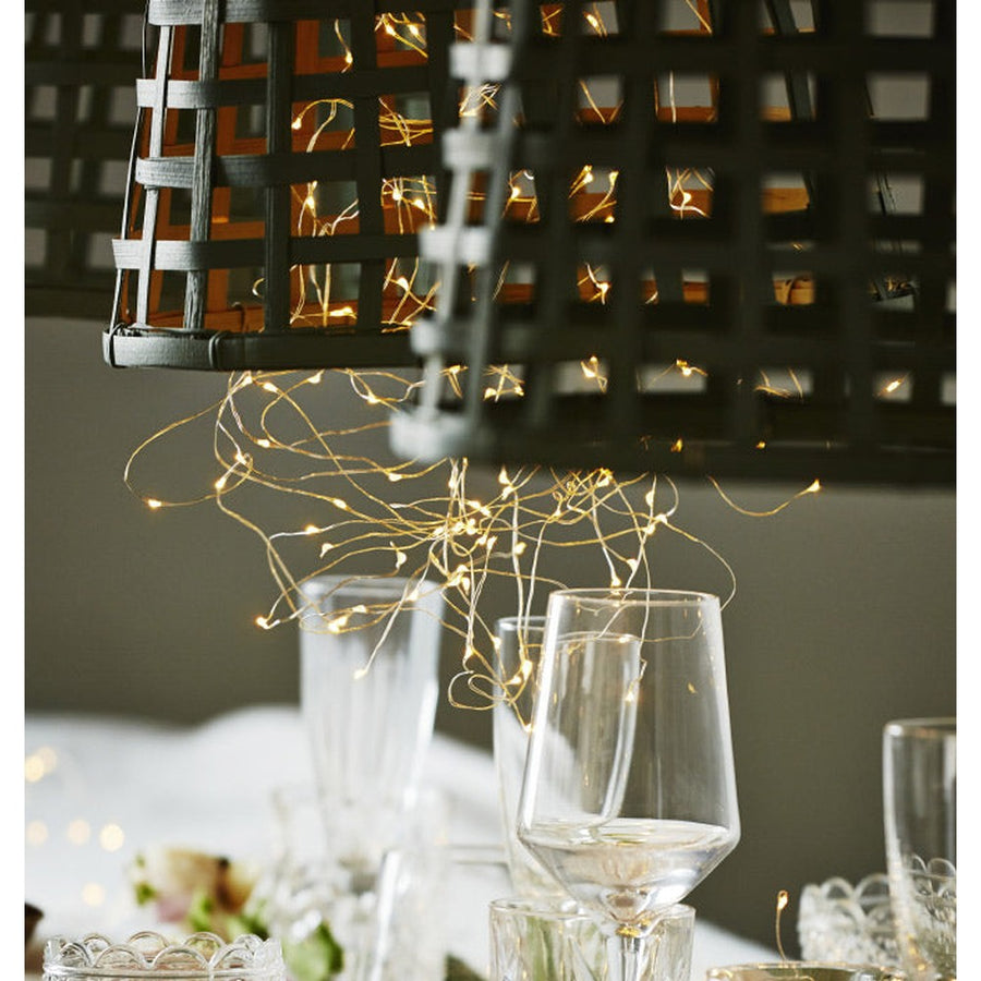 Meleg fehér fényű, 80 LED-es fényfüzér-csokor a "Harmatcsepp" kollekcióból