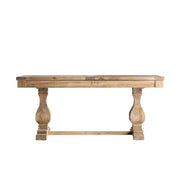 Koloniál stílusú, bővíthető, újrahasznosított szilfából készült étkezőasztal