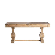 Koloniál stílusú, bővíthető, újrahasznosított szilfából készült étkezőasztal